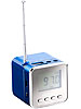 auvisio Mini-MP3-Station "MPS-550.cube" mit integriertem Radio, blau auvisio MP3 Soundstations