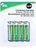 tka Nickel-Zink-Akku AA Mignon, 1,6 V, 1500 mAh, 4er-Set tka K&ouml;bele Akkutechnik 