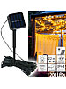 Lunartec 2er-Set Solar-Lichterketten, 200 LEDs, 8 Modi, 22 m, Dämmerungssensor Lunartec LED-Solar-Lichterketten (warmweiß)