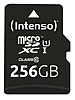 Intenso microSDXC-Speicherkarte UHS-I Premium 256 GB, bis 90 MB/s, Class 10/U1 Intenso microSD-Speicherkarten UHS U1