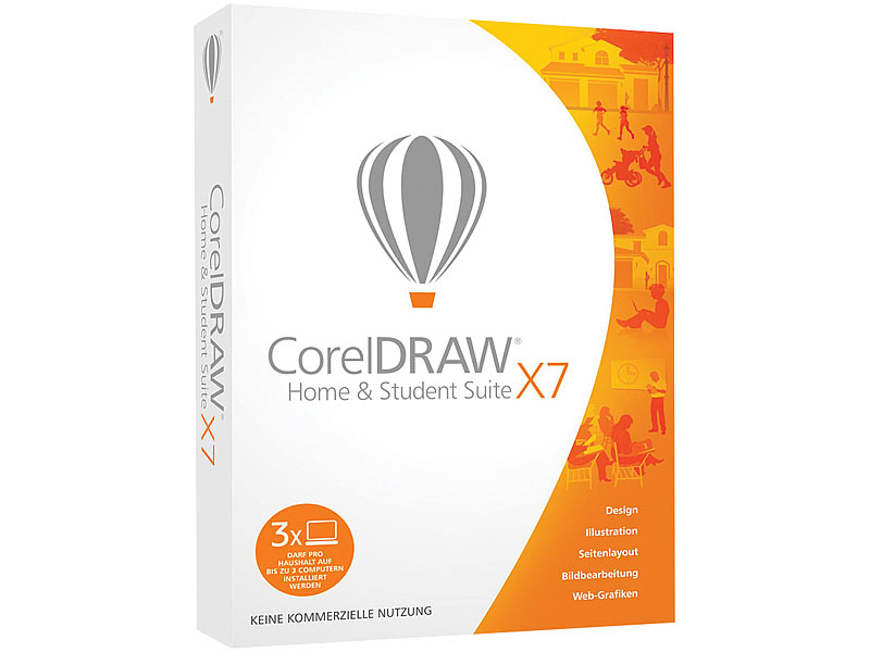 CorelDraw Home & Student Suite X7 (3 Lizenzen)