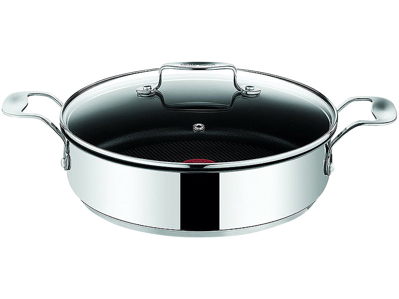 Tefal jamie oliver servierpfanne induktion 2,8 l, 2 griffe, glasdeckel