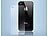 Somikon Glasklare Schutzfolie für die Rückseite von iPhone 4/4s Somikon Displayfolie (iPhone 4/4S)