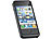 Callstel Schutzcover mit 1600-mAh-Akku iPhone 4/4s, Apple-zertifiziert Callstel Powerbänke mit Dock-Connector (iPhone)