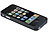 Callstel Schutzcover 1600 mAh-Akku & FM-Transmitter, iPhone 4/4s Callstel Powerbänke mit Dock-Connector (iPhone)