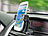 Callstel NFC-fähige Universal Kfz-Halterung für Smartphones Callstel iPhone-, Smartphone- & Handy-Halterungen fürs Kfz-Armaturenbrett