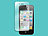 PEARL Displayschutz für iPhone 4/4s aus gehärtetem Echtglas, 9H PEARL Displayfolie (iPhone 4/4S)