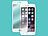 Somikon Randloses Displayschutz-Cover iPhone 6/s Plus Echtglas 9H weiß Somikon Echtglas-Displayschutz (iPhone 6/6s Plus)