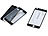 Somikon Randloses Displayschutz-Cover iPhone 6/s, Echtglas 9H, schwarz Somikon Echtglas Displayschutz (iPhone 6/6s)