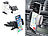 Lescars 4er-Set Kfz-Smartphone-Halterungen für CD-Laufwerk, mit Kugelgelenk Lescars