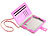 Xcase Design-Handtasche Cover für iPad Mini und Tablets bis 7,9", pink Xcase