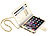 Xcase Design-Handtasche Cover f. iPad Mini und Tablets bis 7,9", cremefarben Xcase