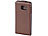 Xcase Stilvolle Klapp-Schutztasche für Samsung Galaxy S6 edge, braun Xcase Schutzhüllen (Samsung)
