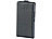 Xcase Stilvolle Klapp-Schutztasche für HTC ONE M9, schwarz Xcase Schutzhüllen (Smartphone)