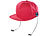 Callstel Snapback-Cap mit integriertem Headset, Bluetooth 4.1, rot Callstel Snapback Caps mit integrierten Headsets (Bluetooth)
