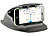 Lescars Universal-Mobilgeräte-Halterung für Armaturenbrett, bis 13,5 cm Breite Lescars iPhone-, Smartphone- & Handy-Halterungen fürs Kfz-Armaturenbrett