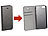 Carlo Milano Echtleder-Schutztasche mit Standfunktion für iPhone 5, 5s, SE, schwarz Carlo Milano Schutzhüllen für iPhones 5/5s/SE