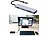 Callstel USB-Hub & Smartphone-PC-Adapter & faltbare Tastatur mit Bluetooth Callstel