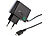 Reise-Ladegerät 100-230V für Handys mit Micro-USB Ladebuchse Ladegeräte mit Micro-USB-Kabel