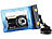 Somikon Unterwasser-Kameratasche L mit Objektivführung Ø 38 mm Somikon Unterwasser Kamera-Hüllen