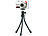Somikon Ultraflexibles Kamerastativ mit 3D-Kugelkopf Somikon Mini-Kamerastative