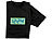 infactory T-Shirt mit leuchtender LED-XL-Uhrzeit-Anzeige Größe S infactory LED-T-Shirts