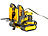 Playtastic 3in1 Geländegängiger Kettenroboter mit Kabel-Fernsteuerung (Bausatz) Playtastic Ferngesteuerte Kettenfahrzeuge