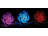 Lunartec LED-Wasserrosen mit Farbwechsler (3er-Set) Lunartec LED Schwimmlichter