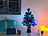 Lunartec 2 Deko-Tannenbäume, dreifarbige LED-Beleuchtung, Batteriebetrieb, 45cm Lunartec