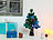 Lunartec Deko-Tannenbaum, dreifarbige LED-Beleuchtung, Batteriebetrieb, 45 cm Lunartec Batteriebetriebene Mini-Weihnachtsbäume