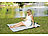 PEARL Fleece-Picknick-Decke mit wasserabweisender Unterseite, 140 x 100 cm PEARL Wasserdichte Picknickdecken