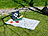 PEARL Fleece-Picknick-Decke mit wasserabweisender Unterseite, 140 x 100 cm PEARL Wasserdichte Picknickdecken