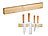 TokioKitchenWare 2er-Set originelle Messer-Magnetleisten aus echtem Bambus-Holz TokioKitchenWare Magnet-Messerleisten