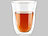 Cucina di Modena 2er-Set doppelwandige Trinkgläser, Borosilikat-Glas, spülmaschinenfest Cucina di Modena Doppelwandige Becher-Gläser