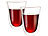 Cucina di Modena 2er-Set doppelwandige Trinkgläser, Borosilikat-Glas, spülmaschinenfest Cucina di Modena Doppelwandige Becher-Gläser