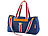 Reisetaschen: Carlo Milano Canvas-Strandtasche/ Freizeittasche, blau