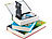 Xcase Buchtresor 3er-Set: Stahltresore getarnt als Bücher (echtes Papier) Xcase Buchsafes mit echten Papierseiten