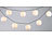 Lunartec Solar-LED-Lichterkette, warmweiß, mit 20 weißen Lampions, 3,8 m, IP44 Lunartec LED-Solar-Lampion-Lichterketten