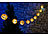 Lunartec Solar-Lichterkette mit 10 LED-Lampions im Halloween-Kürbis-Look, IP44 Lunartec LED-Solar-Lichterketten zu Halloween