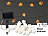 Lunartec Solar-LED-Lichterkette mit 20 weißen Rosen, warmweiß, IP44, 2 m Lunartec LED-Solar-Lichterketten (warmweiß)