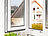 infactory 4er-Set Isolier-Spiegelfolie, Sicht-/UV-Schutz, selbstklebend,40x200cm infactory Fenster-Isolier-, UV- & Sichtschutz-Spiegelfolien