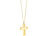 St. Leonhard Halskette "Kreuz" mit 23 Karat Blattgold St. Leonhard Damen Halsketten mit Blattgold-Anhängern
