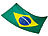 PEARL Länderflagge Brasilien 150 x 90 cm aus reißfestem Nylon PEARL Länderfahnen