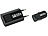 PEARL Praktisches USB-Reiseladeset 12V/230V für alle USB-Geräte PEARL USB-Ladesets mit 230-V-Netzteilen und 12-V-Kfz-Ladegeräten