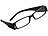 PEARL Modische Lesehilfe, 0 dpt, mit LED-Leselicht PEARL Brillen mit LED-Leselichtern