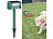 Royal Gardineer Ultraschall-Tierschreck gegen Hunde, Nager & Co., Solar, PIR-Sensor Royal Gardineer