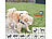 Royal Gardineer Ultraschall-Tierschreck gegen Hunde, Nager & Co., Solar, PIR-Sensor Royal Gardineer