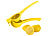 Rosenstein & Söhne Manuelle Zitrus- und Saftpresse aus Metall für Zitronen, Ø 7 cm, gelb Rosenstein & Söhne Manuelle Zitruspressen