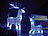 Lunartec Santa Claus' Rentier "Dasher", liegend, beleuchtet (blau) Lunartec LED-Weihnachts-Dekorationen
