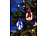 Lunartec Mundgeblasene LED-Glas-Ornamente in Tropfenform, 2er-Set Lunartec